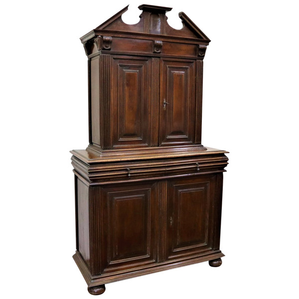 Buffet 2 Body In Walnut, Renaissance Style