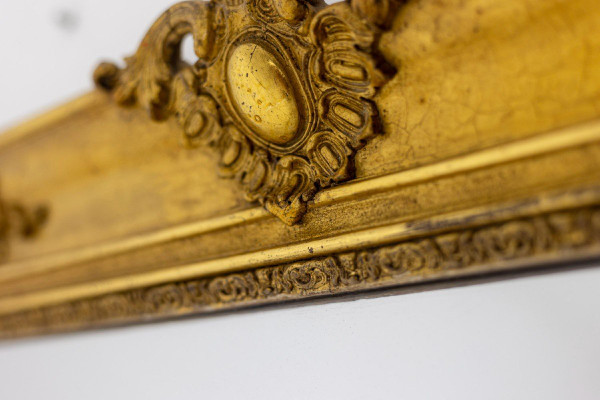 Trumeau in stile Regency in legno dorato e stucco, XIX secolo, LS4819551A
