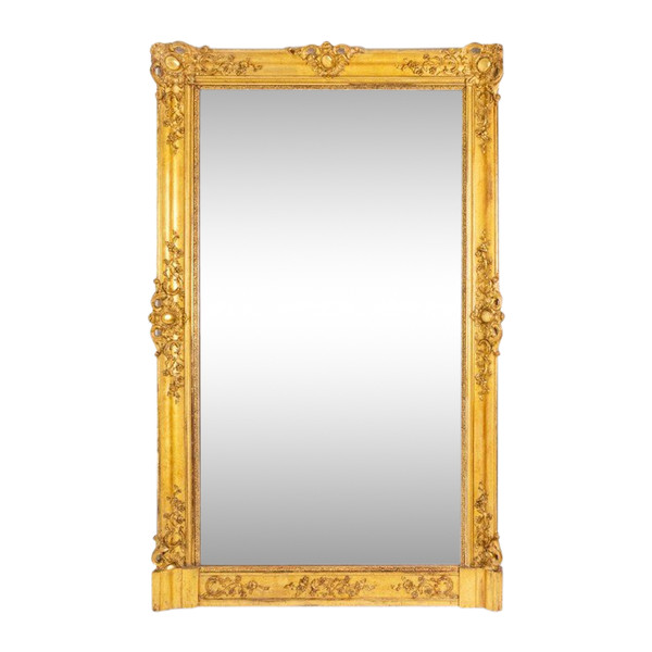 Trumeau in stile Regency in legno dorato e stucco, XIX secolo, LS4819551A