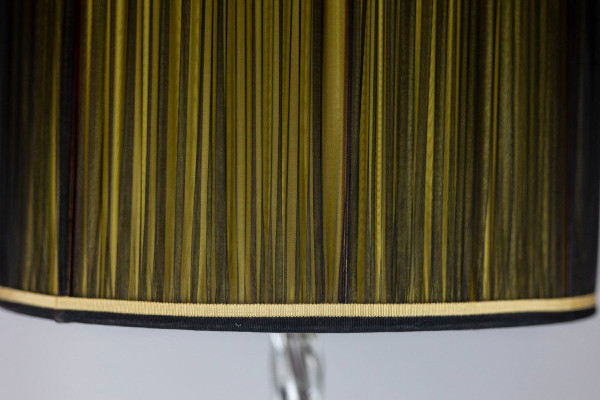 Maison Baguès, Lampadaire En Verre Et Métal Doré, Années 1950, LS5077251A