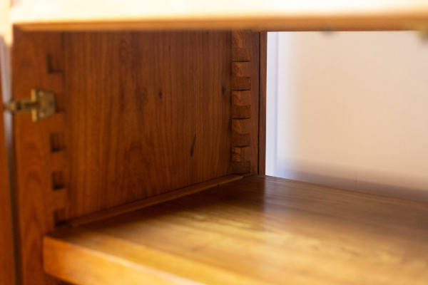 Pierre Chapo, Library-shelves In Elm, 1960s, LS51182103A