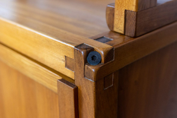 Pierre Chapo, Library-shelves In Elm, 1960s, LS51182103A