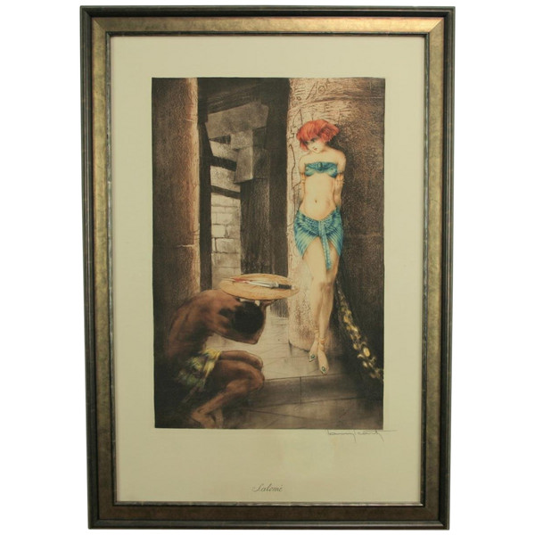 Louis Icart, Salome, Color Print, Framed, 1928.