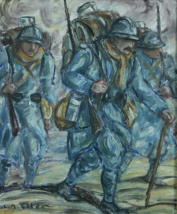 Eller (Lucien Roudier), The Hairy, Öl auf Leinwand