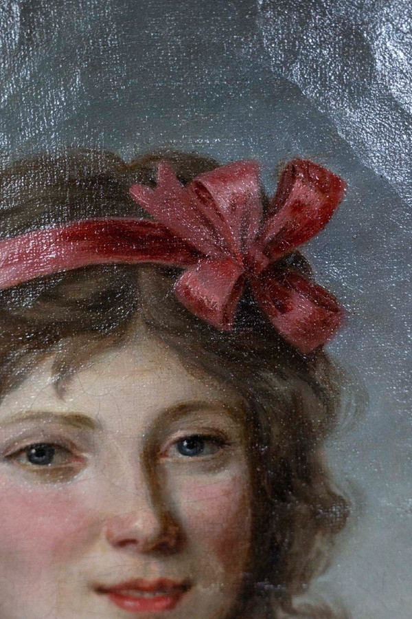 Directoire-Zeitporträt einer jungen Frau, um 1800, Ls51621004