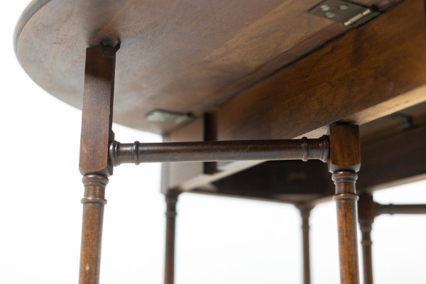 Pair of “Gateleg” flying tables in mahogany, circa 1950, LS4872351