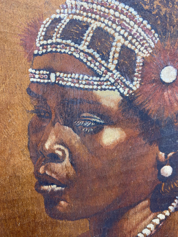 HUILE SUR BOIS PAR ROUSSEL