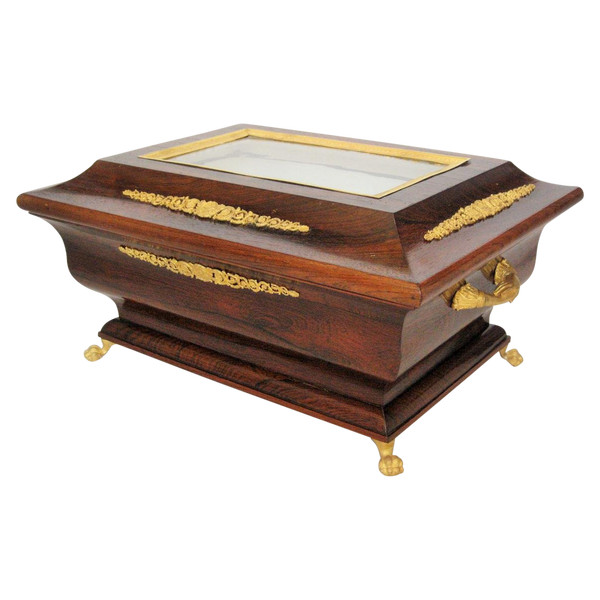 Napoleon III Rosewood And Gilded Bronze Wedding Set
