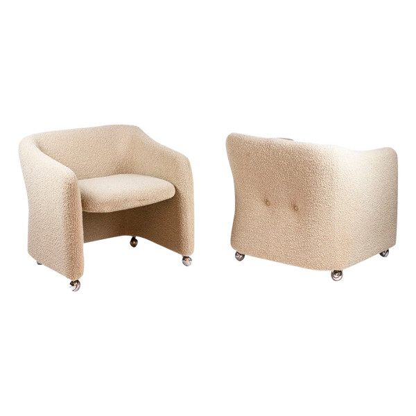 Pair of loop armchairs, 1970s, LS47981251