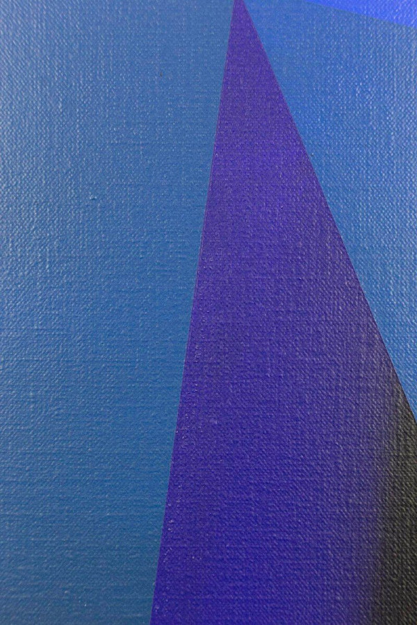 Arthur Dorval, “Geometric hatching” painting, 2020, LS47841251