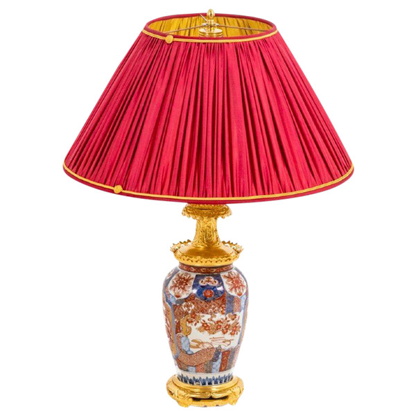 Lampe en porcelaine d’Imari et bronze doré, circa 1880, LS4605391