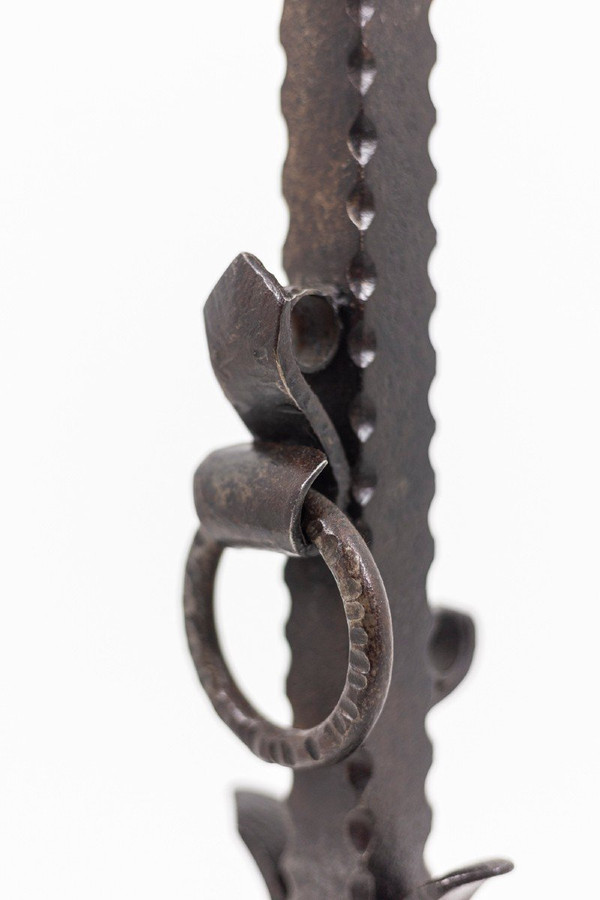 Pair De Chenets En Fonte De Fer, 20th Century, Ls4753181