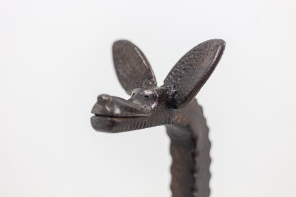 Pair De Chenets En Fonte De Fer, 20th Century, Ls4753181