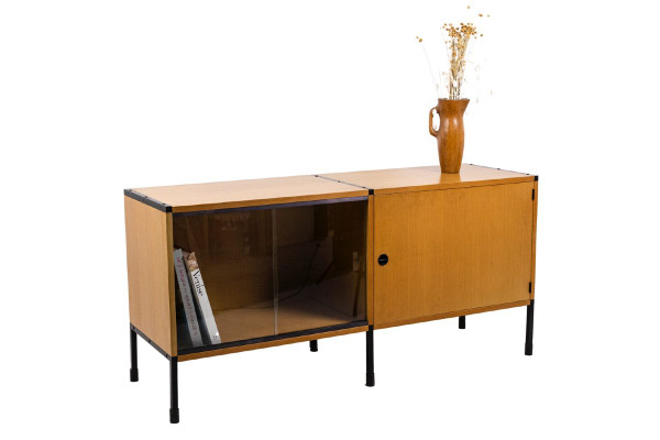 Arp, Ash And Metal Sideboard, 1950s, Ls4714351
