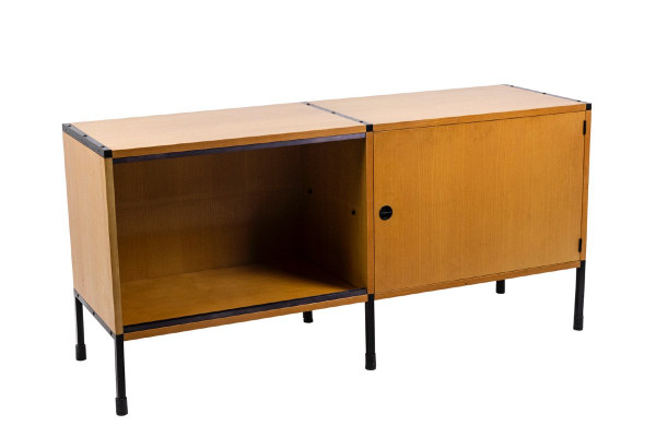 Arp, Ash And Metal Sideboard, 1950s, Ls4714351