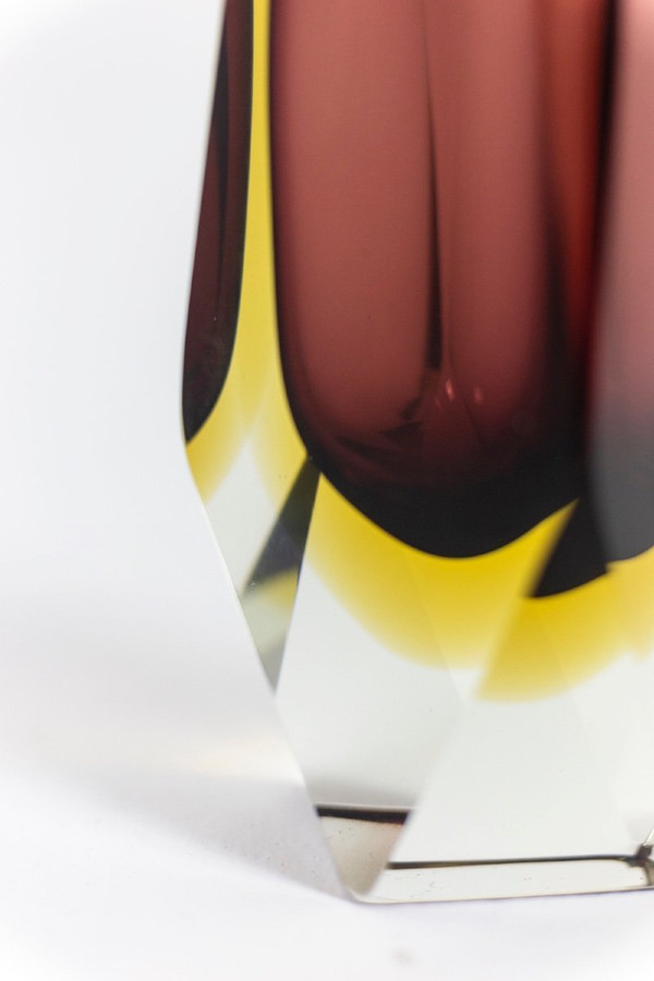 Flavio Poli Pour Luigi Mandruzzato, Vase Sommerso, Années 1950, Ls4709151