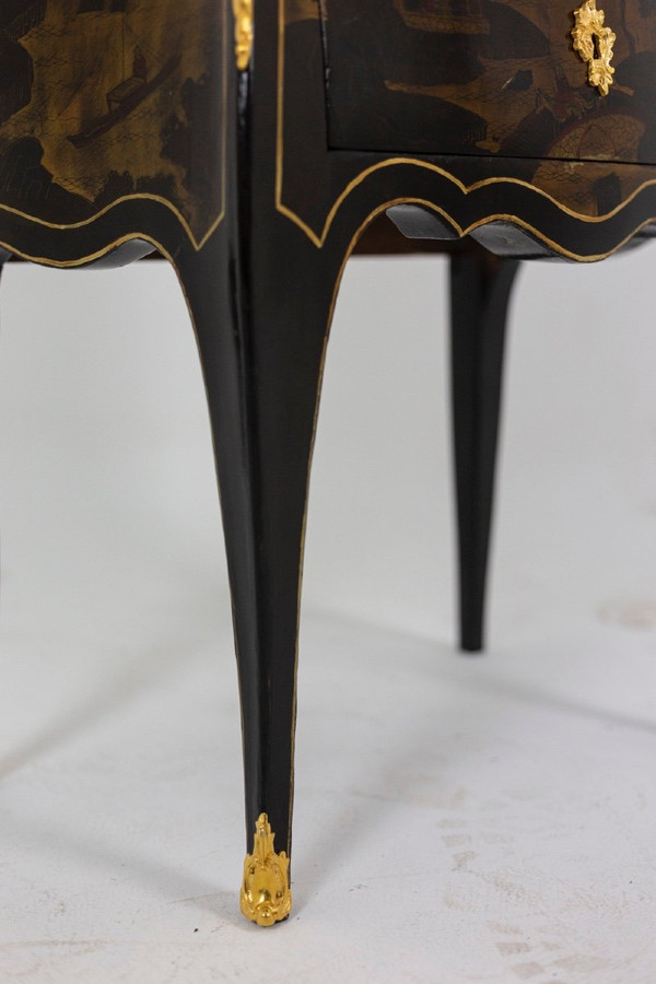 Louis XV Style Salon Table In Chinese Lacquer, Circa 1880, Ls4613691