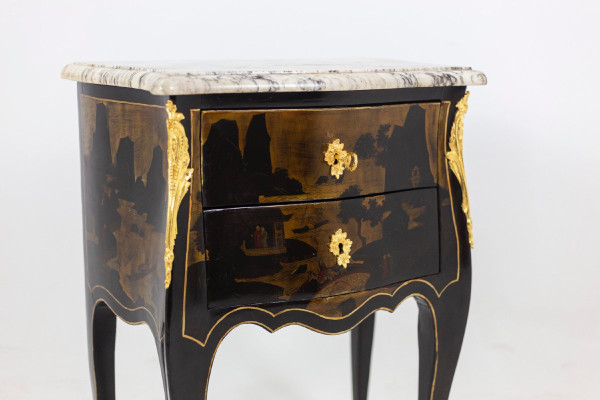 Louis XV Style Salon Table In Chinese Lacquer, Circa 1880, Ls4613691