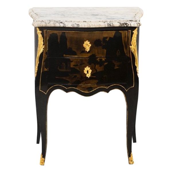 Louis XV Style Salon Table In Chinese Lacquer, Circa 1880, Ls4613691