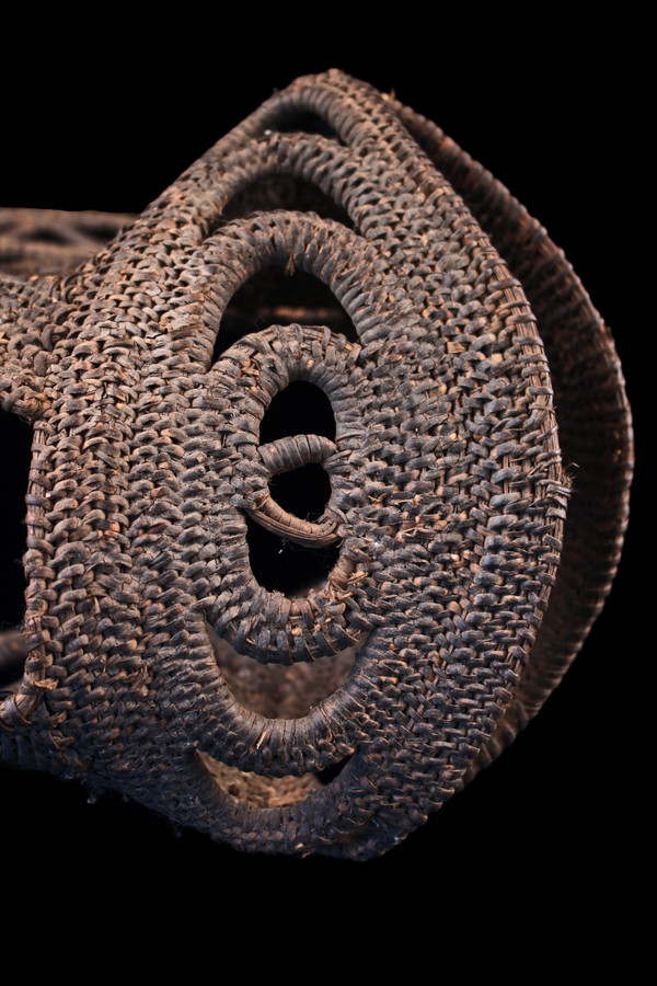 Yam mask, tribal art, oceanic art, basketry, Papua New Guinea, Basketry