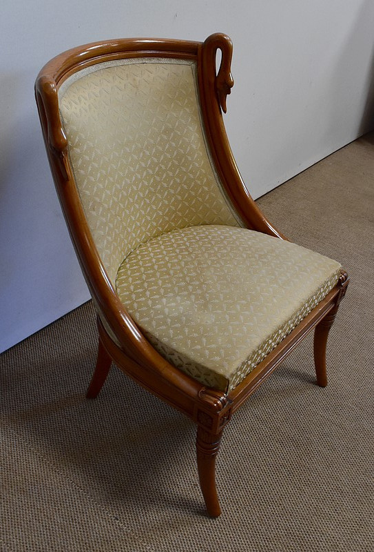 Kleiner Friseurtisch Rognon und sein Kirschholzwärmer - 1950