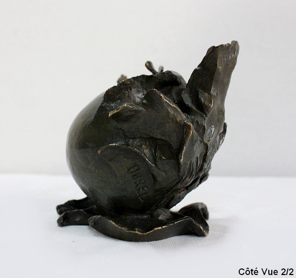 Bronze "Le fruit", signed S. Burel - Early 20th century