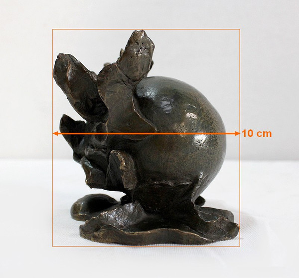 Bronze "Le fruit", signed S. Burel - Early 20th century