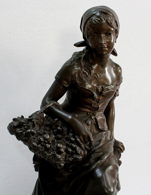 Grande regolatore "Les Cerises", di L-E Cana - Fine del XIX secolo