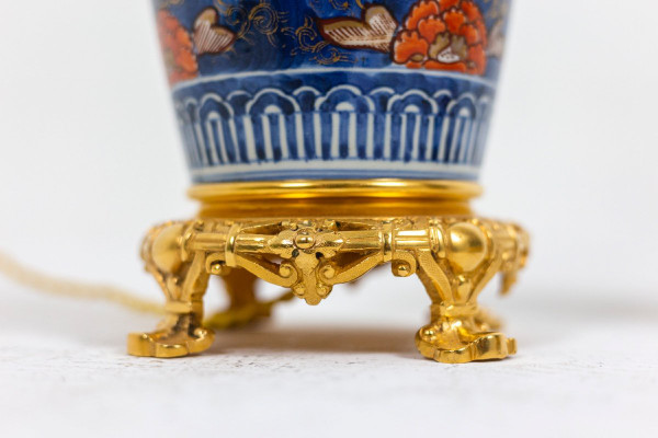 Paire De Lampes En Porcelaine d'Imari Et Bronze Doré, Circa 1880, Ls4547631