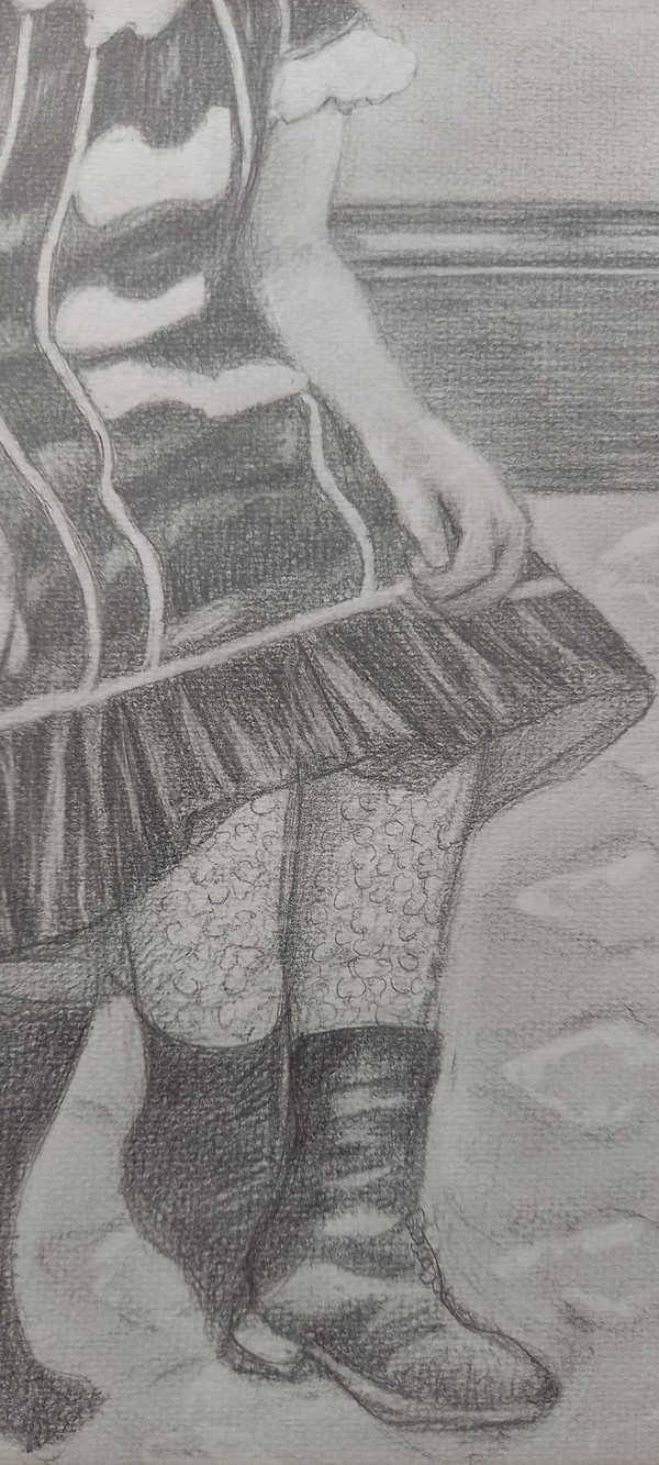 Disegno/ritratto di Colette all'età di 5 anni