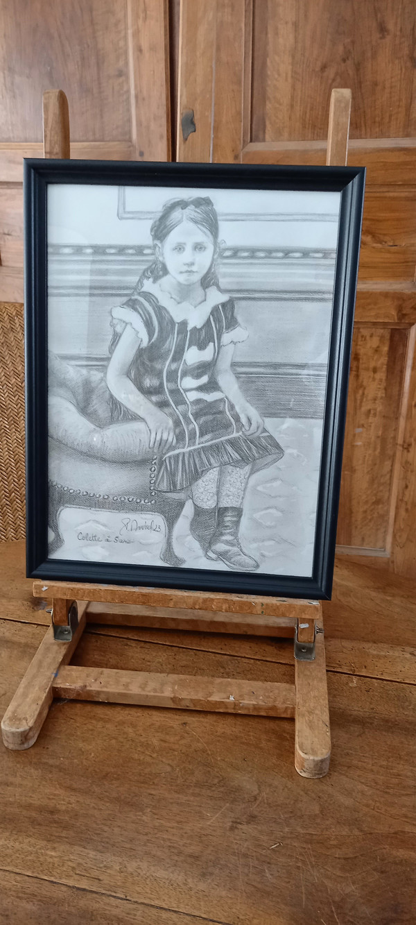 Disegno/ritratto di Colette all'età di 5 anni