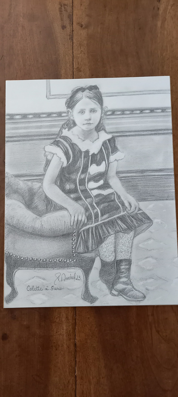 Disegno/ritratto di Colette all'età di 5 anni