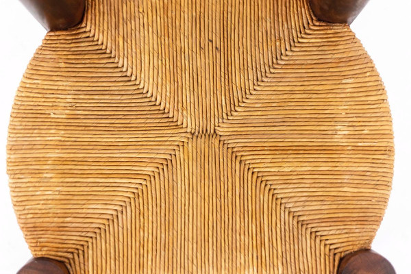 Coppia di sedie di paglia, anni '40 - Ls4543331