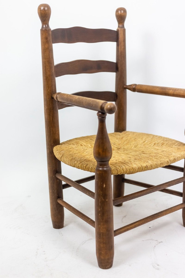 Coppia di poltrone in faggio naturale, anni '50 - Ls4544331