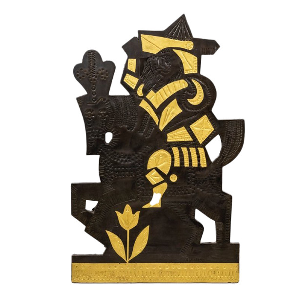 Roger Capron, Panneau Décoratif En Plomb, Années 1960 -  Ls45392031