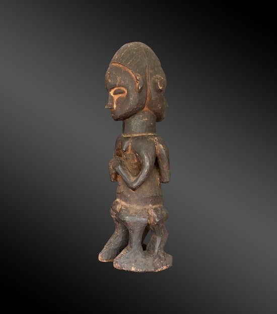 STATUETTE janus Kultur Suku, Demokratische Republik Kongo Erste Hälfte des 20. Jahrhunderts