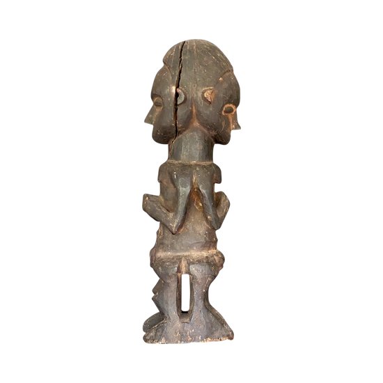 STATUETTE janus Culture Suku, Democratic Republic of Congo First half of the 20th century