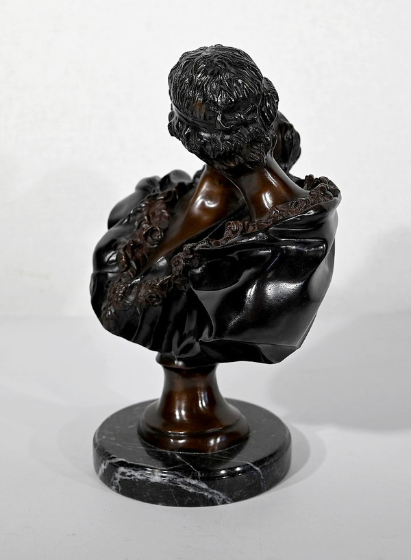 Bronzo "Le Baiser Donné" dopo J-A. Houdon - Fine del XIX secolo