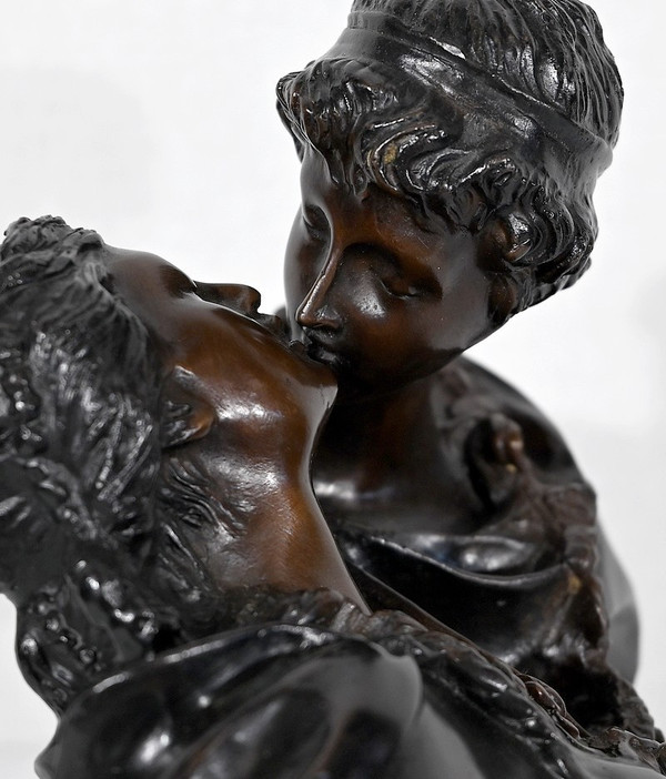 Bronzo "Le Baiser Donné" dopo J-A. Houdon - Fine del XIX secolo