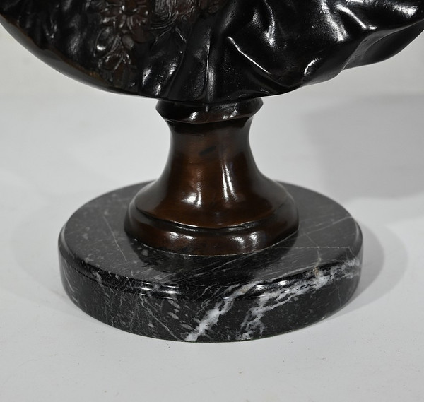 Bronzo "Le Baiser Donné" dopo J-A. Houdon - Fine del XIX secolo