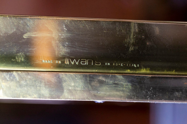 Maison Iiwans, Paire De Bouts De Canapé En Laiton Doré, Années 1970 - Ls4406651