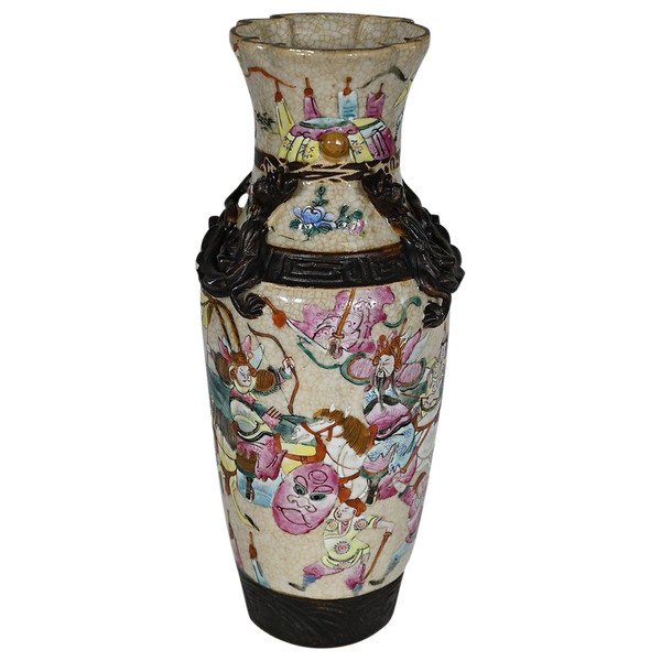 Vase in Nanjing Porcelain, China - Late 19th century
