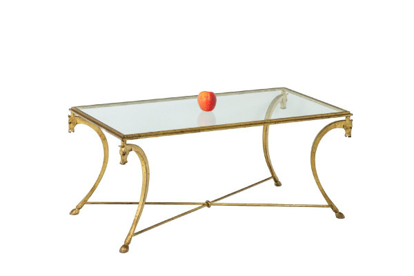 Maison Ramsay, Gilt Iron Coffee Table, 1950s - LS4488781