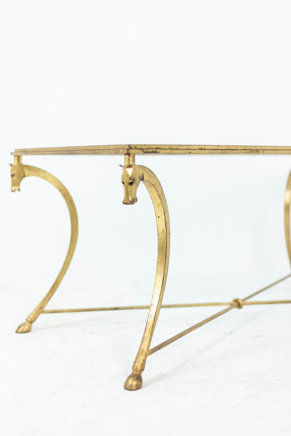 Maison Ramsay, Gilt Iron Coffee Table, 1950s - LS4488781