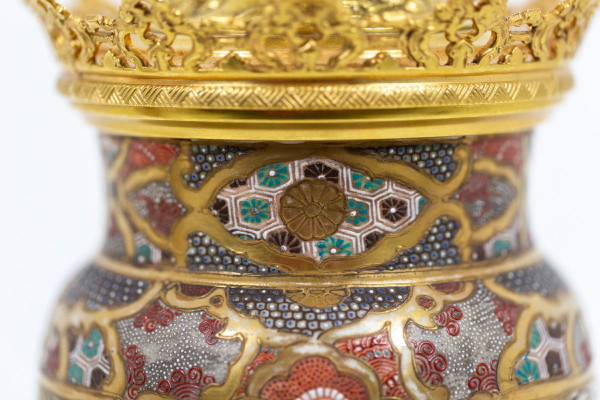 Paire De Lampes En Faïence De Satsuma, Circa 1880 - Ls43591064