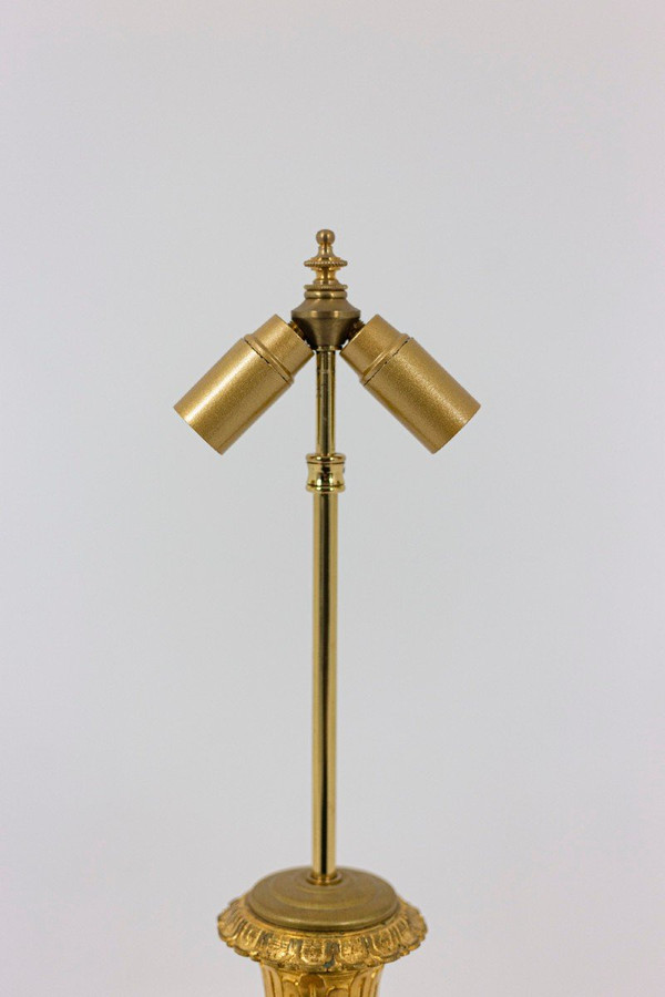 Imari Porcelain And Bronze Gilt Lamp, Circa 1880 - Ls31811381