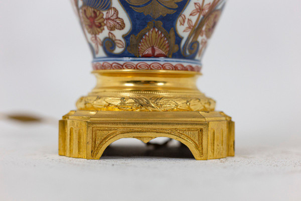 Imari Porcelain And Bronze Gilt Lamp, Circa 1880 - Ls31811381