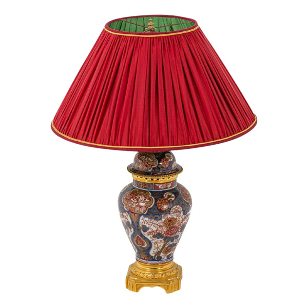 Imari Porcelain And Bronze Gilt Lamp, Circa 1880 - Ls31811381