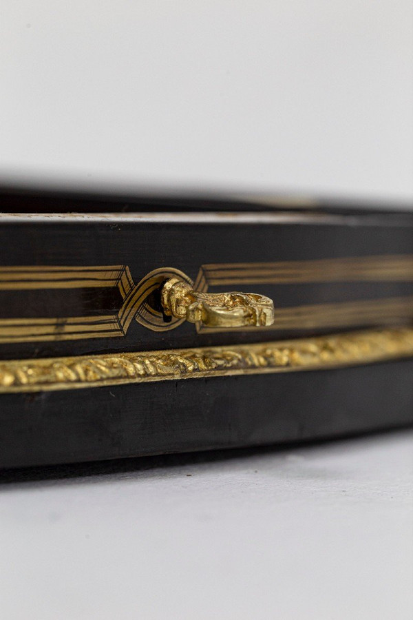Coffret à Jeux En Bois Et Laiton Doré, époque Napoléon III - Ls4369616