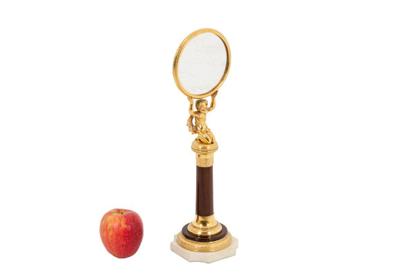 Small Mahogany And Gilt Bronze Mirror, Empire Period - Op450301